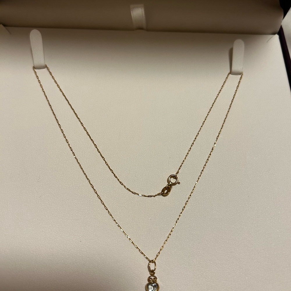 14K Yellow Gold Necklace with Pendant